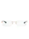 Maybach Eyewear The Artist Iii Rectangle-frame Glasses In Gold