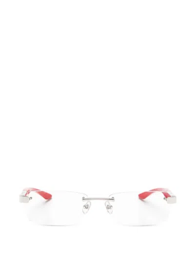 Maybach Eyewear The Artist Iii Rectangle-frame Glasses In Red