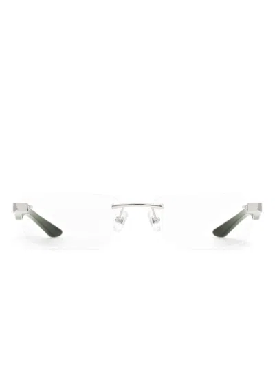 Maybach Eyewear The Artist Rectangle-frame Glasses In 银色
