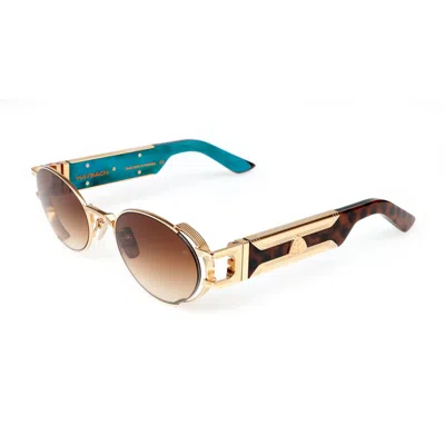 Maybach Eyewear The Drive Ileopard Turquoise In Multi