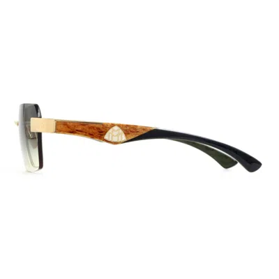 Maybach Eyewear The Magic Imellow Gold Plated In Black