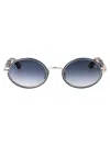 Maybach Eyewear Palladium Plated Blue Titanium Sunglasses
