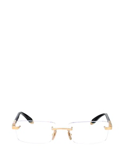 Maybach Eyewear The Symphony Ii Rimless Rectangle Glasses In Gold