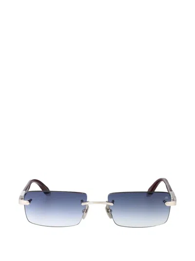 Maybach Eyewear The Symphony Rectangle Sunglasses In Silver