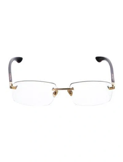 Pre-owned Maybach Square Eyeglasses In Burgundy