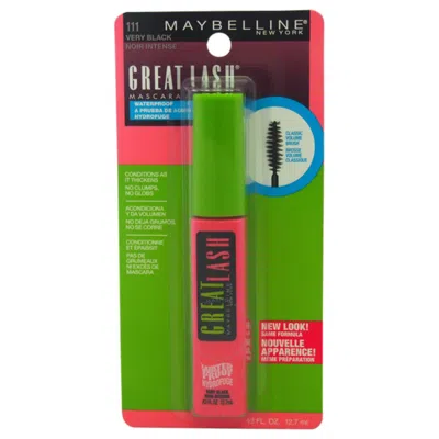 Maybelline Great Lash Waterproof Mascara - # 111 Very Black By  For Women - 0.43 oz Mascara