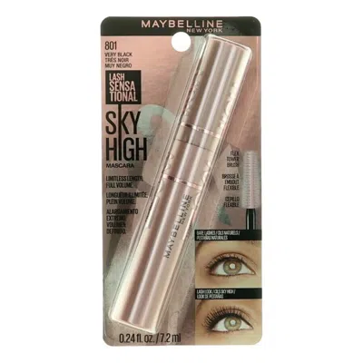 Maybelline Ladies Lash Sensational Sky High 0.24 oz 801 Very Black Makeup 041554590500