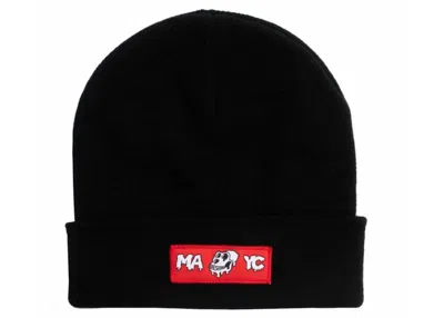 Pre-owned Mayc Men's  Mutant Ape Yacht Club Beanie In Black/red
