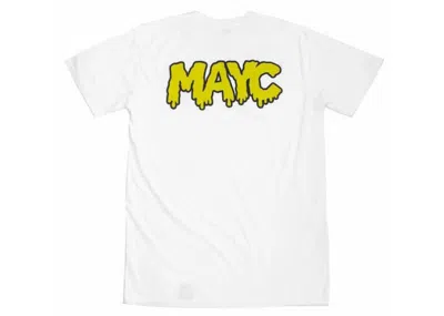 Pre-owned Mayc Men's  Mutant Ape Yacht Club T-shirt In White/yellow