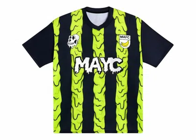 Pre-owned Mayc Men's  Soccer Jersey In Black/lime Green