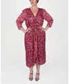 Mayes Nyc Women's Winnie Ruffled Floral Midi-dress In Mini Rose Print