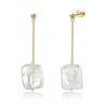 Mayfair Pearls Women's Gold / White Gold Cascade Baroque Drop Earrings In Multi