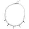 Mayfair Pearls Women's White / Silver Pearl Rebellion: Punk-chic Spike & Pearl Fusion Necklace
