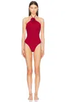 Maygel Coronel Agapi One Piece Swimsuit In Carmesi