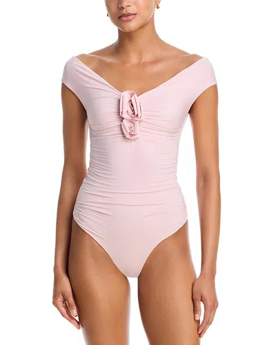 Maygel Coronel Aljibe One Piece Swimsuit In Pink