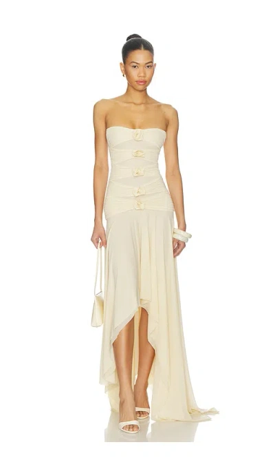Maygel Coronel Andi Dress In White
