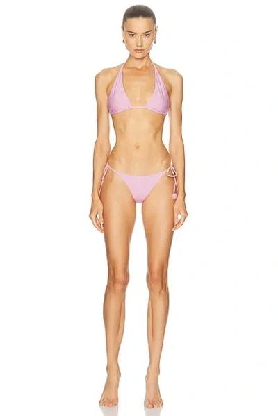 Maygel Coronel Arazo Bikini Set In Pink