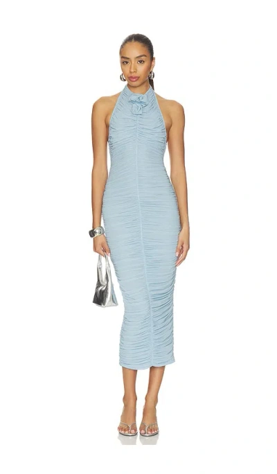 Maygel Coronel Axis Maxi Dress In Blue