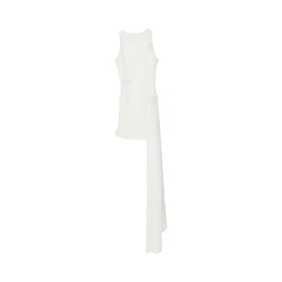 Maygel Coronel 'azahar' Lycra Mini Dress In White