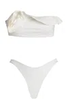 Maygel Coronel Bies Bikini In White