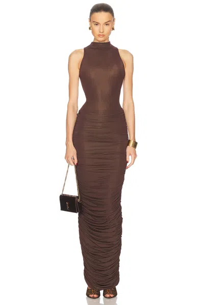 Maygel Coronel Boquetillo Dress In Brown