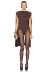 Maygel Coronel Burano Bodysuit In Brown