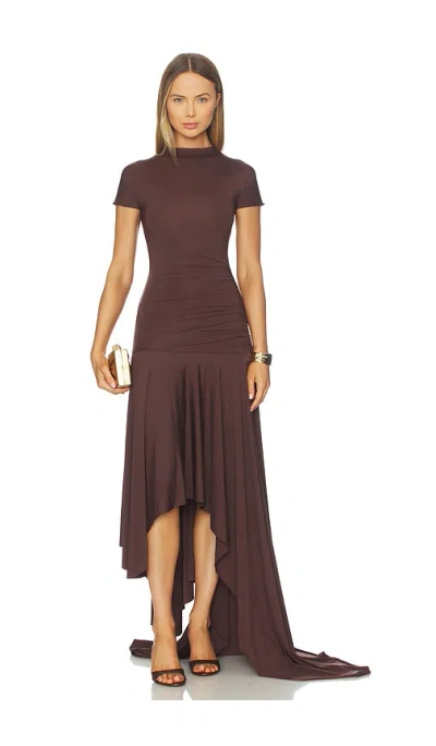 Maygel Coronel Midi-kleid Cardozo In Brown