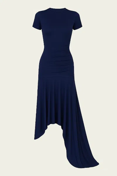 Maygel Coronel Cardozo Dress In Navy Blue