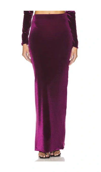 Maygel Coronel Cavana Skirt In Purple