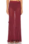 Maygel Coronel Ceiba Skirt In Maroon