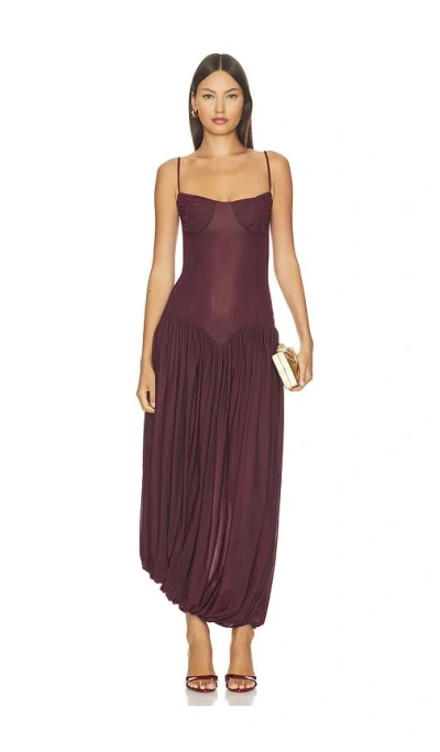 Maygel Coronel Ceniza Dress In Purple
