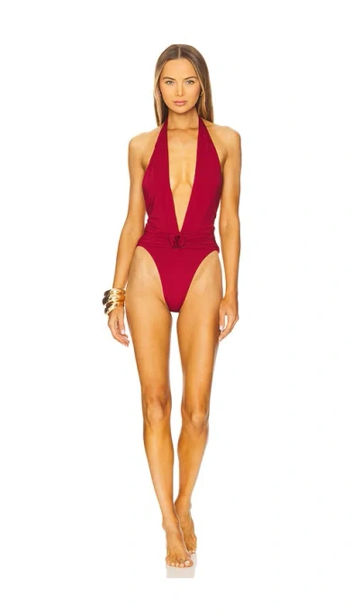 Maygel Coronel Cipres One Piece Swimsuit In Red