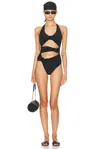 Maygel Coronel Cipria One Piece Swimsuit In Black