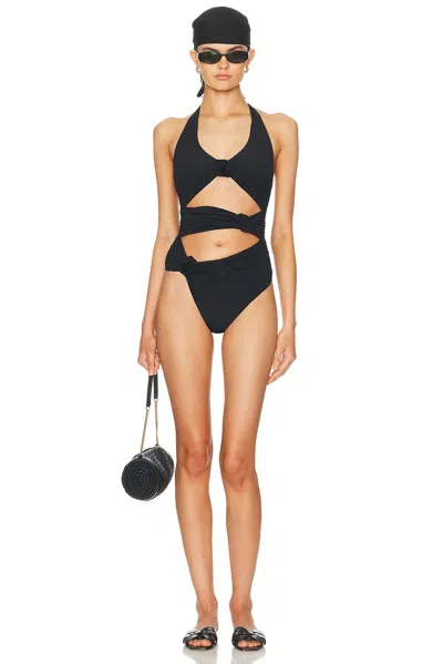 Maygel Coronel Cipria One Piece Swimsuit In Black
