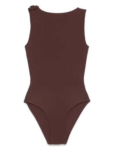 Maygel Coronel Claver Swimsuit In Brown