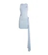 Maygel Coronel Draped Azahar Mini Dress In Blue