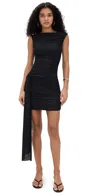 Maygel Coronel Entredós Dress Basalto In Black