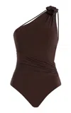 Maygel Coronel Exclusive Ecos One-piece Swimsuit In Brown