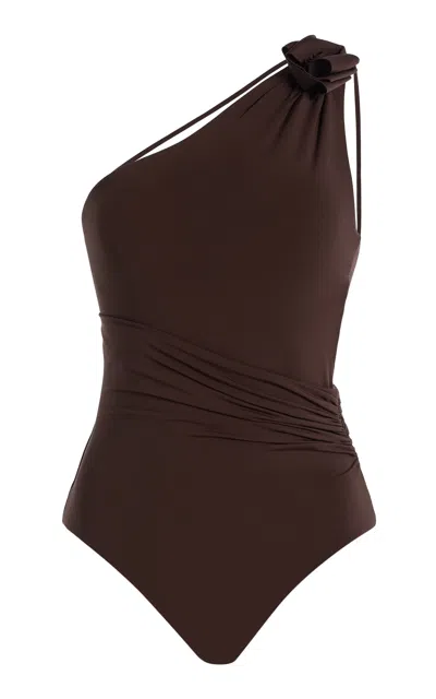 Maygel Coronel Exclusive Ecos One-piece Swimsuit In Brown