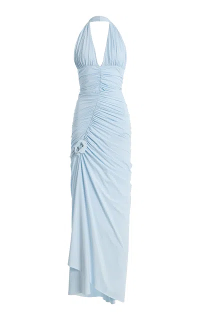 Maygel Coronel Exclusive La Isla Isola Jersey Maxi Dress In Blue
