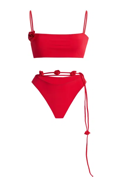 Maygel Coronel Exclusive La Isla Solea Bikini In Red