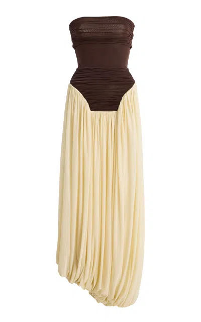 Maygel Coronel Exclusive Sacra Jersey Maxi Dress In Multi