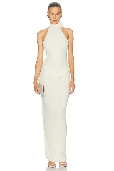 Maygel Coronel Farol Dress In White