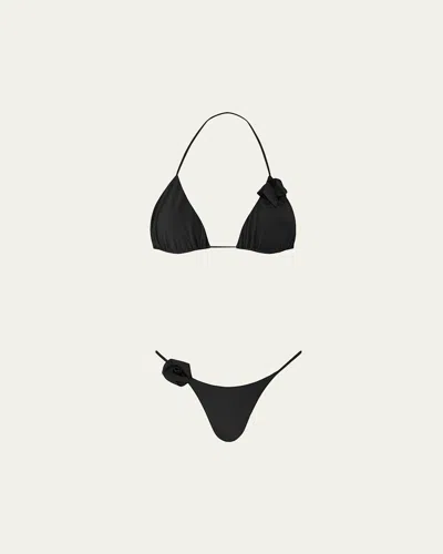 Maygel Coronel Gola Two-piece Swimsuit In Black