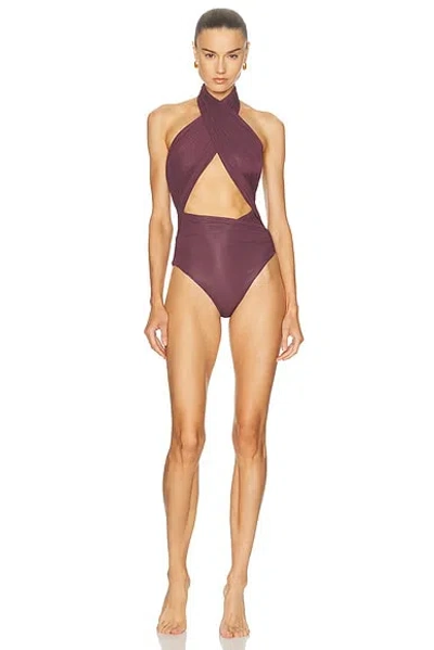 Maygel Coronel Guayaba Swimsuit In Purple