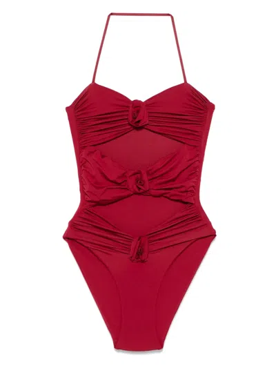 Maygel Coronel Lantana Swimsuit In 红色