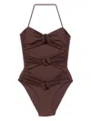 Maygel Coronel Lantana One Piece In Braun