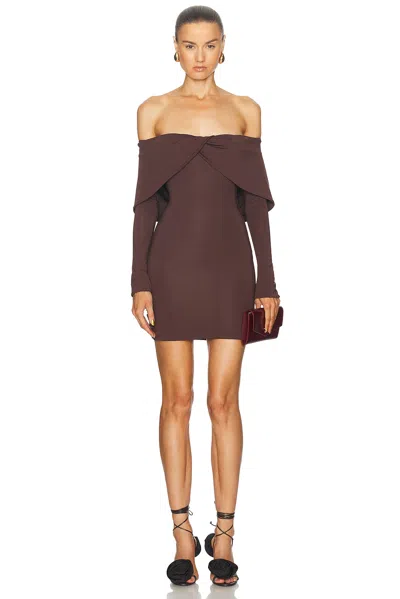 Maygel Coronel Leone Dress In Brown
