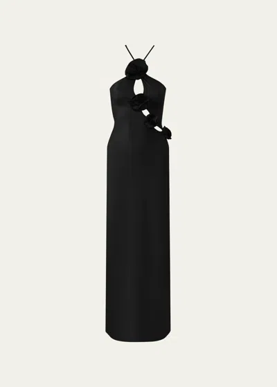 Maygel Coronel Liri Cutout Halter Maxi Dress In Black