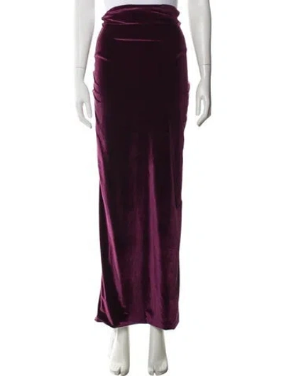 Pre-owned Maygel Coronel Long Skirt In Purple